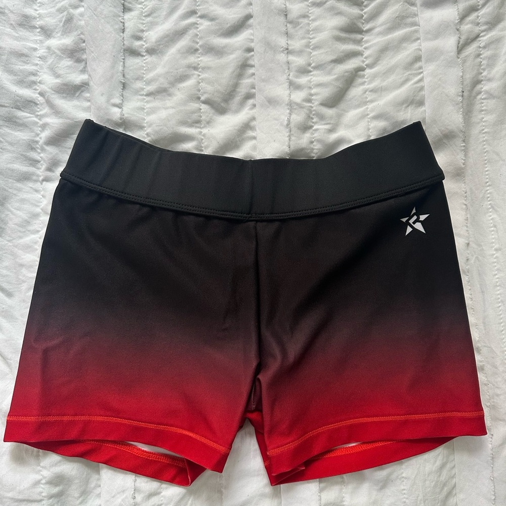 Gradient Black and Red Navarro Shorts